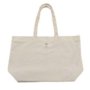 Sezane Corduroy Tote One Size Beige Stylish Multiuse Shopping Travel